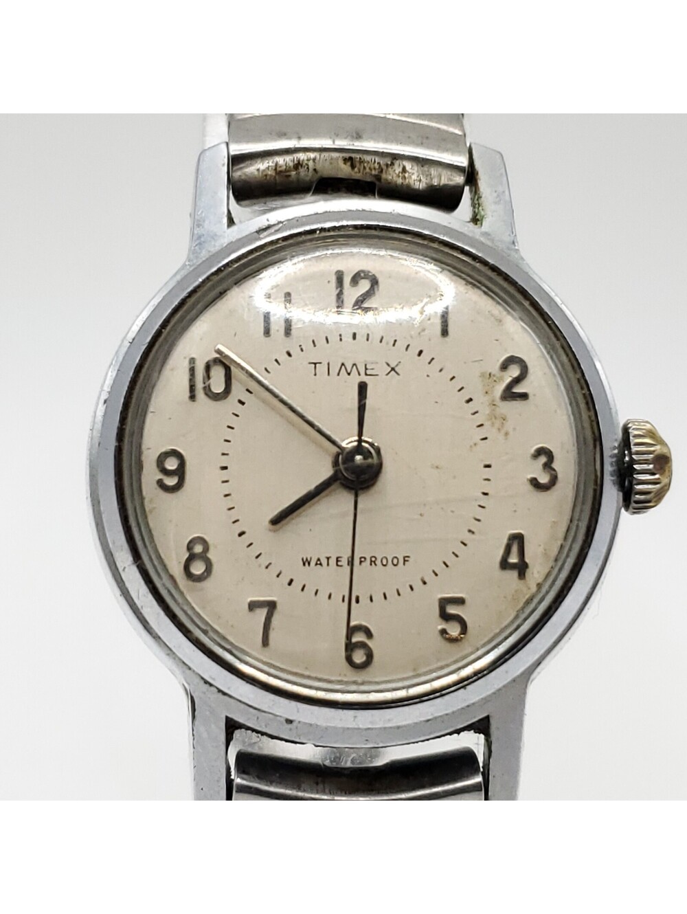 Vintage Timex Mechanical 27mm Womens Watch Running For Parts Or Repair